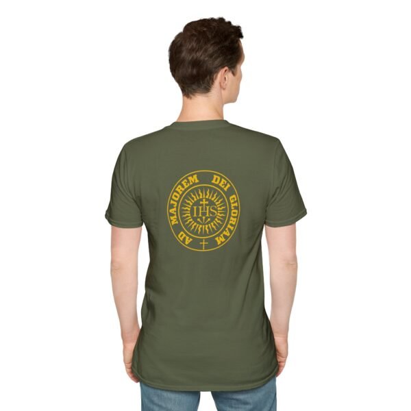 Ad Majorem Dei Gloriam Round IHS Front & Back T-Shirt - Image 17