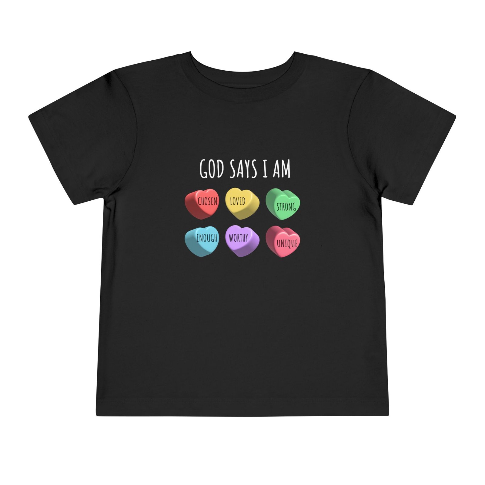 God Says I am Chosen-Love-Strong- Toddler T-Shirt - Image 7