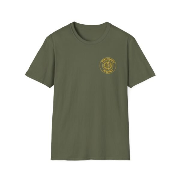 Saint Ignatius of Loyola Round IHS Front & Back T-Shirt - Image 14