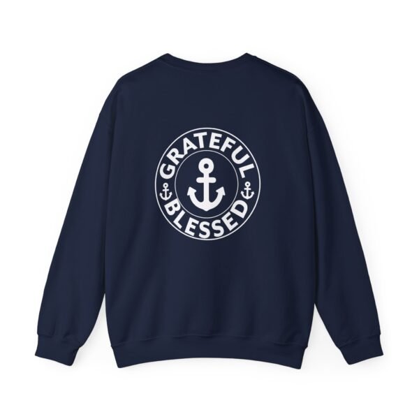 Grateful & Blessed Round with Anchors Crewneck Sweatshirt - Image 18