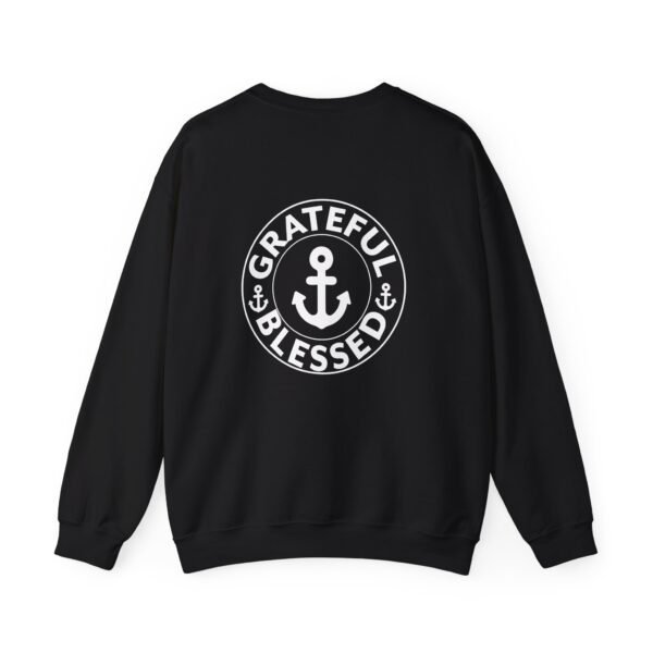 Grateful & Blessed Round with Anchors Crewneck Sweatshirt - Image 8