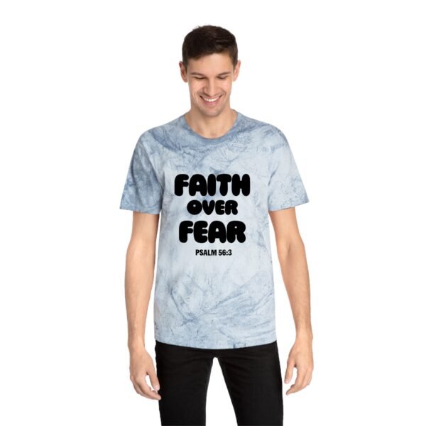 Faith Over Fear (Psalm 56:3) Color Blast T-Shirt - Image 7
