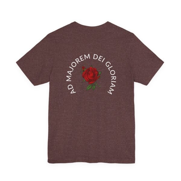 AMDG Ad Majorem Dei Gloriam (LATIN) - Front & Back Jesuit T-shirt - Image 12