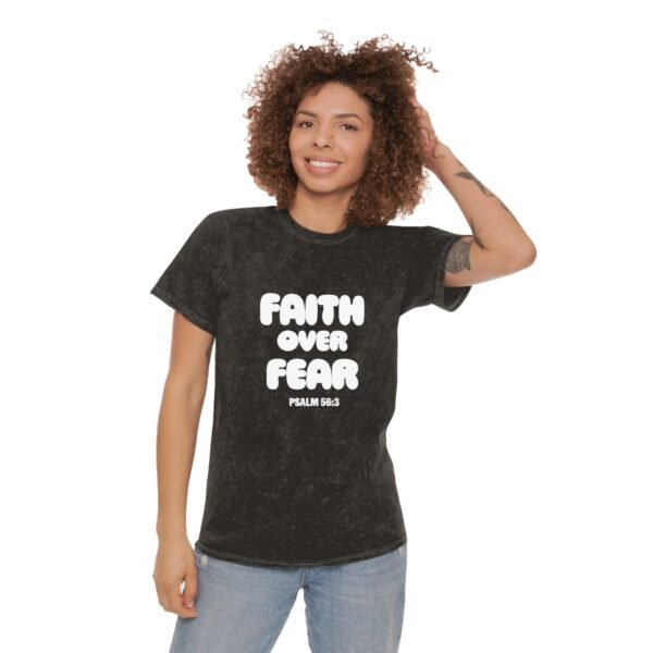Faith Over Fear (Psalm 56:3) Mineral Wash T-Shirt - Image 3