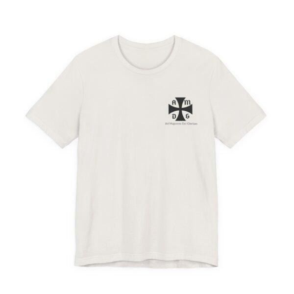 AMDG Ad Majorem Dei Gloriam - Jesuit IHS T-Shirt - Image 3