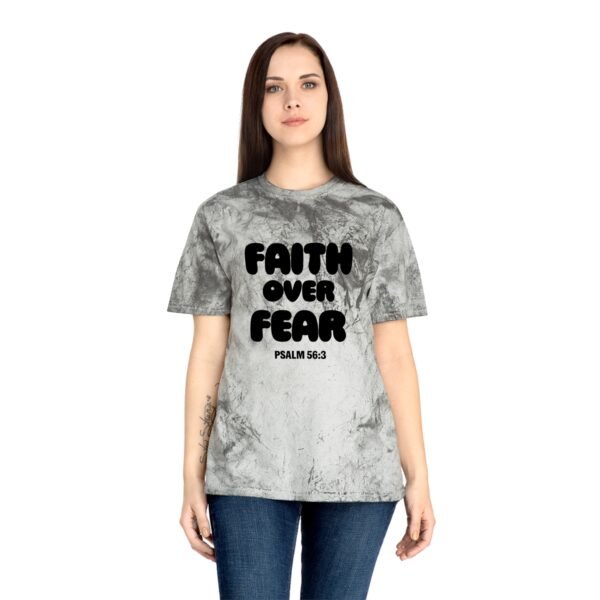Faith Over Fear (Psalm 56:3) Color Blast T-Shirt - Image 3