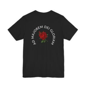 AMDG Ad Majorem Dei Gloriam (LATIN) - Front & Back Jesuit T-shirt
