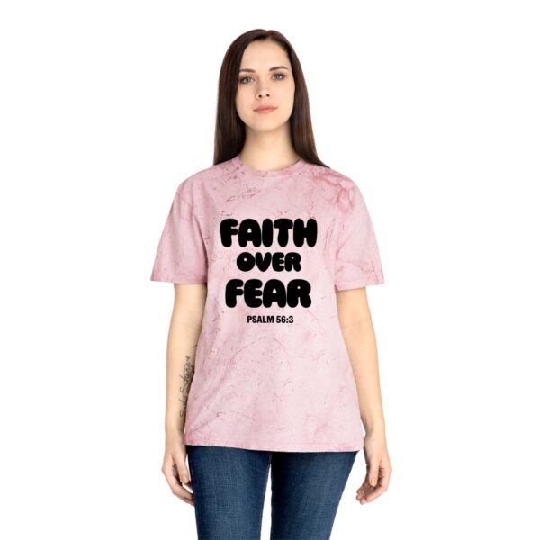 Faith Over Fear (Psalm 56:3) Color Blast T-Shirt - Image 10