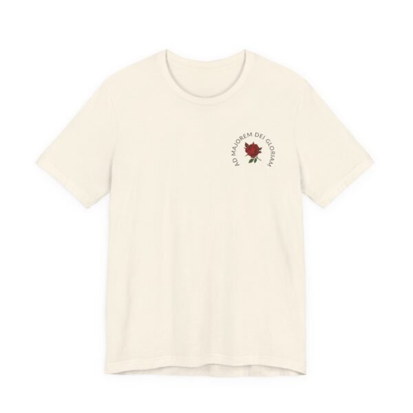 AMDG Ad Majorem Dei Gloriam (LATIN) - Front & Back Jesuit T-shirt - Image 3