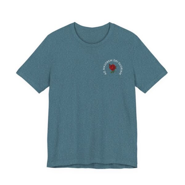 AMDG Ad Majorem Dei Gloriam (LATIN) - Front & Back Jesuit T-shirt - Image 7
