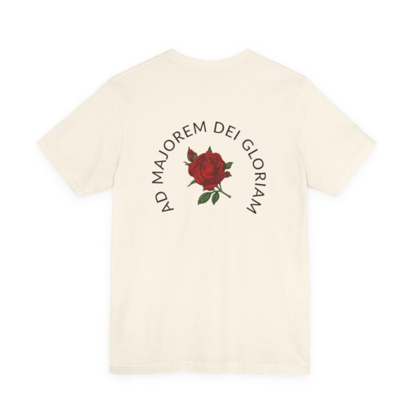AMDG Ad Majorem Dei Gloriam (LATIN) - Front & Back Jesuit T-shirt - Image 4