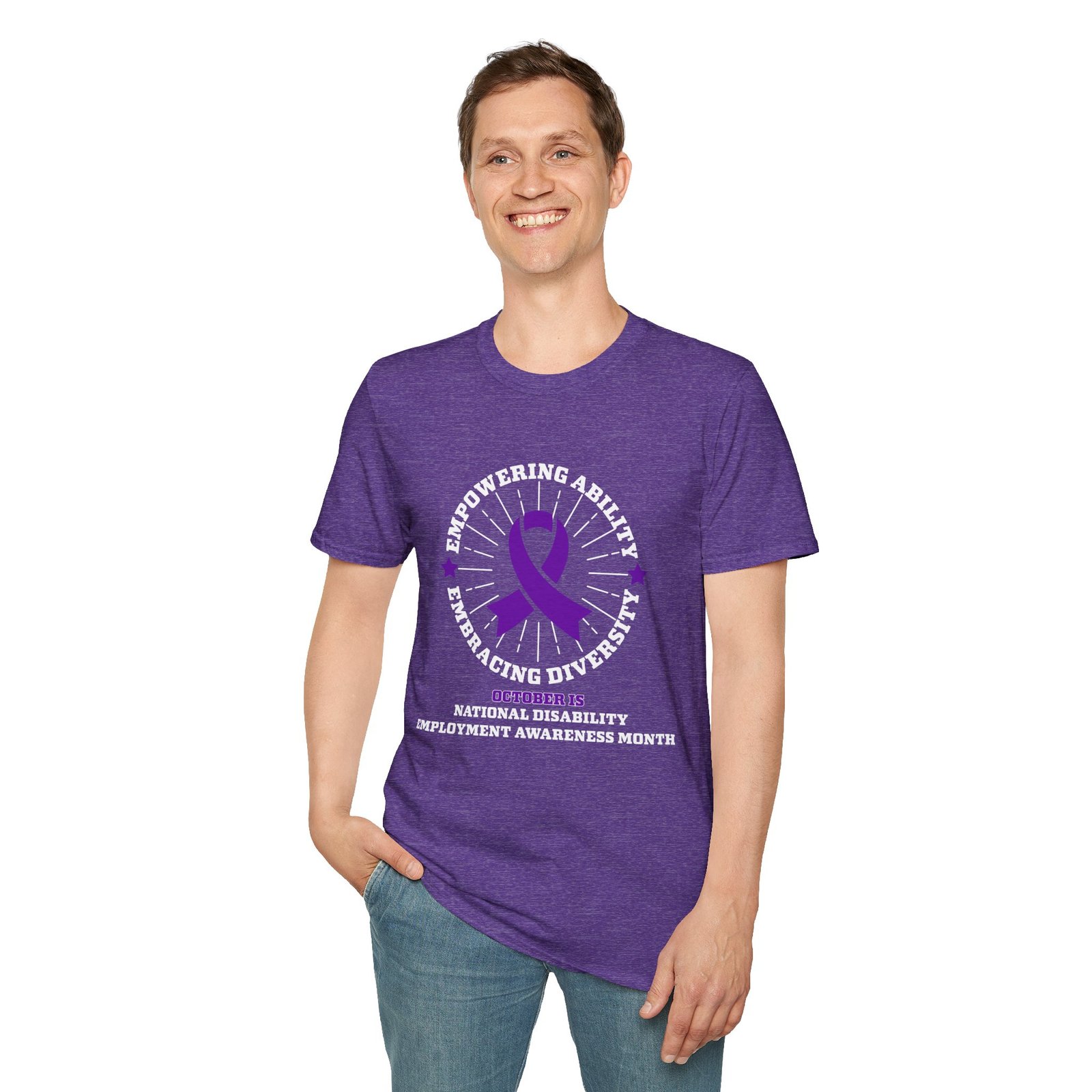 Empowering Ability-Embracing Diversity - National Disability Employment Awareness Month T-Shirt - Image 8