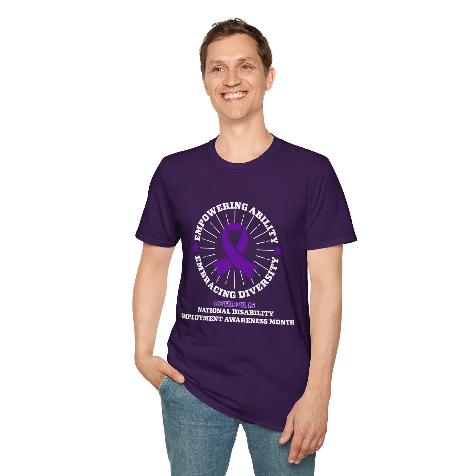 Empowering Ability-Embracing Diversity - National Disability Employment Awareness Month T-Shirt - Image 6