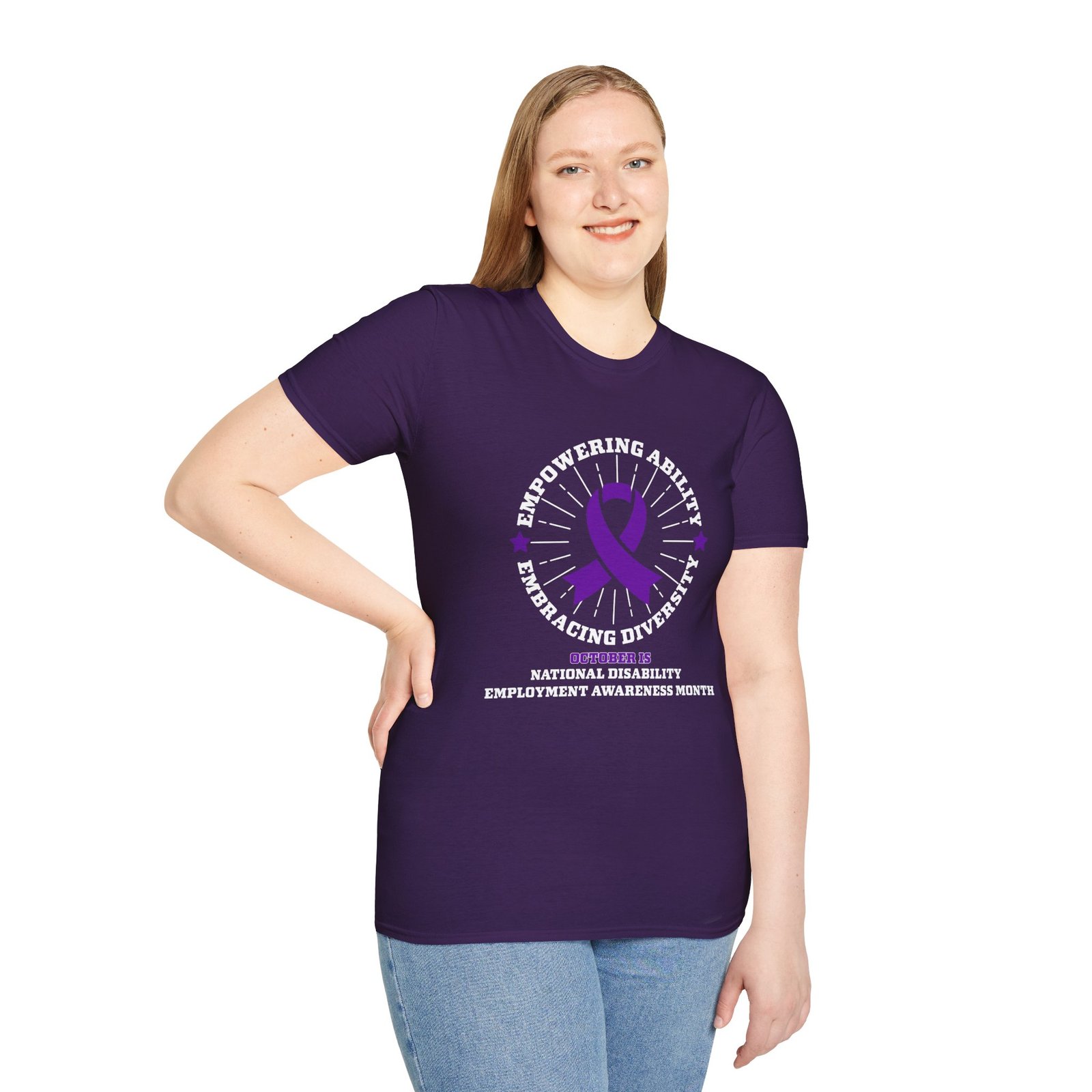 Empowering Ability-Embracing Diversity - National Disability Employment Awareness Month T-Shirt - Image 5
