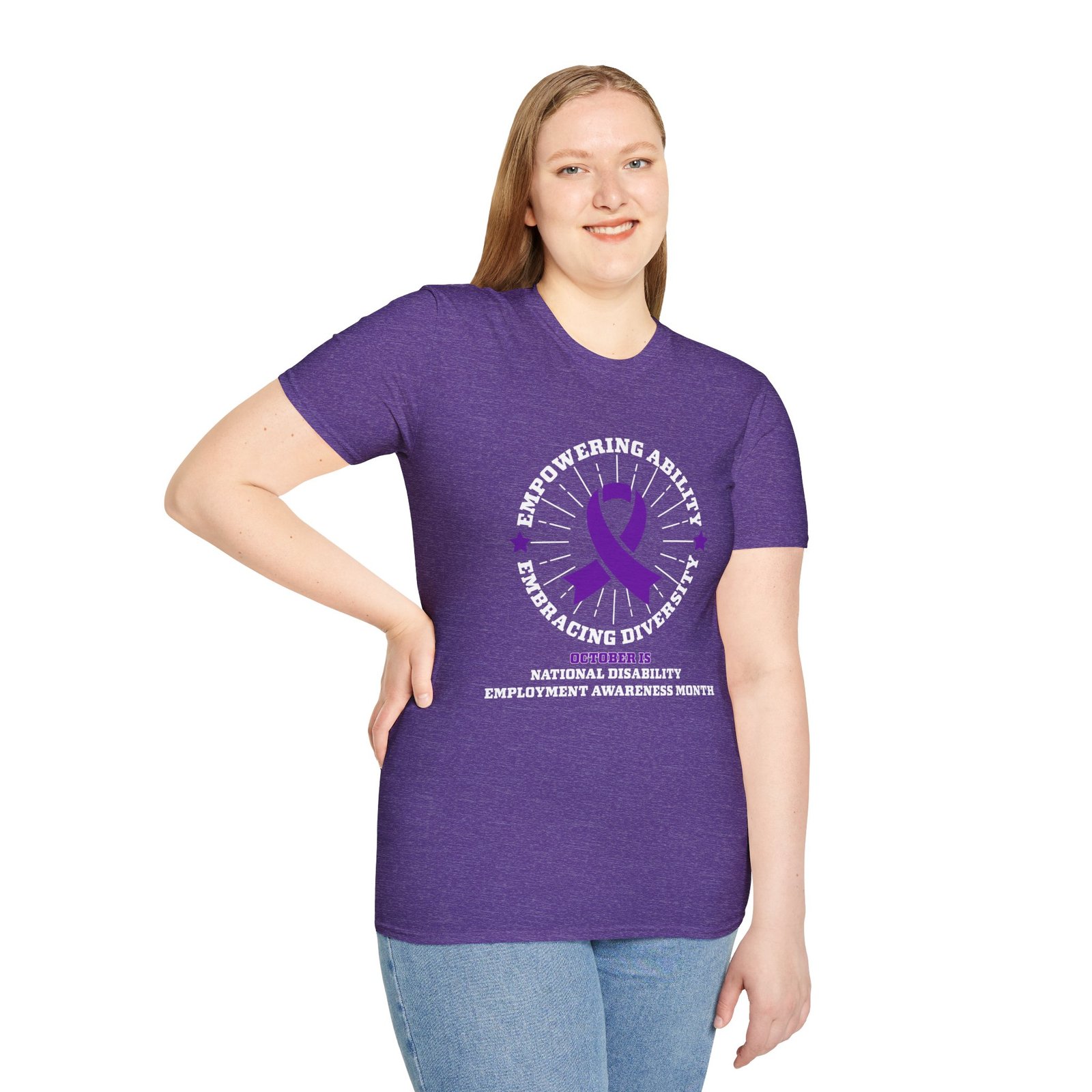 Empowering Ability-Embracing Diversity - National Disability Employment Awareness Month T-Shirt - Image 9