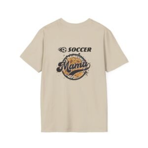 Soccer MAMA Swoosh Tail Flowers T-Shirt