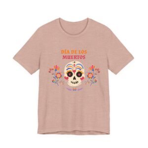 Dia de los Muertos Head Skull Heart Flowers T-shirt