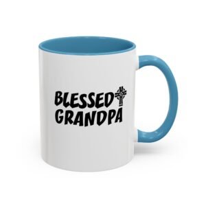 Blessed Grandpa with Cross Accent Coffee Mug (11 oz)
