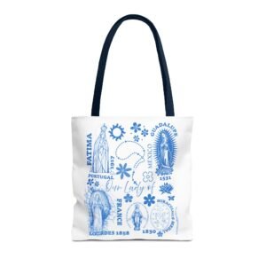 Virgin Mary Fatima-Guadalupe-Lourdes-Miraculous Medal 16x16 Tote Bag