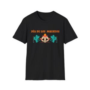 Dia de los Muertos Head Skull & Cactus T-Shirt