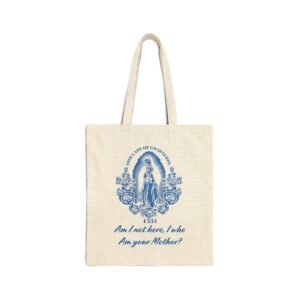 Virgin Mary Guadalupe Am I Not Here Who Am Your Mother Canvas Tote Bag