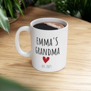 Personalized Grandkid Name Grandma Mug (11 oz)