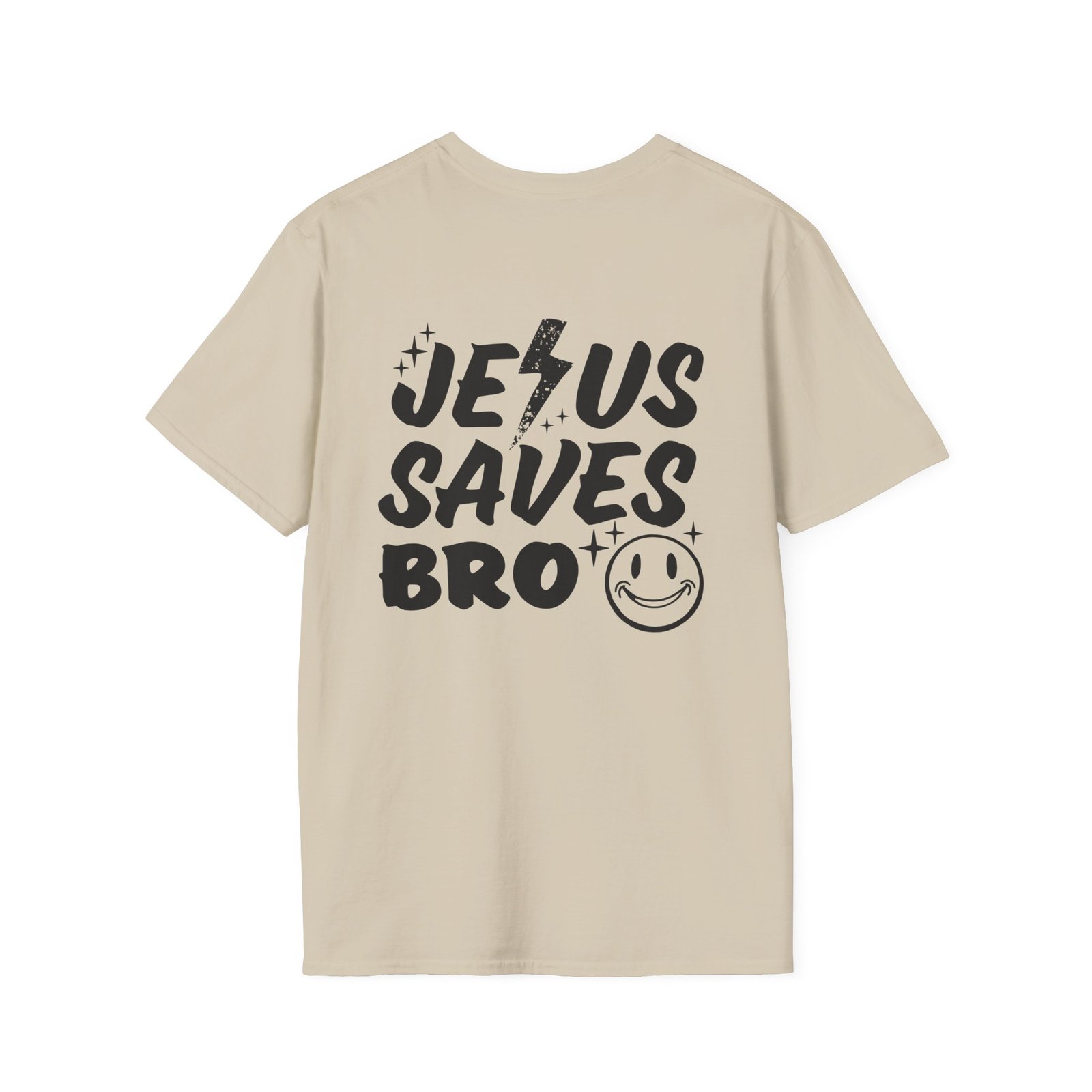 Jesus Saves Bro Front & Back Adult T-Shirt - Image 5