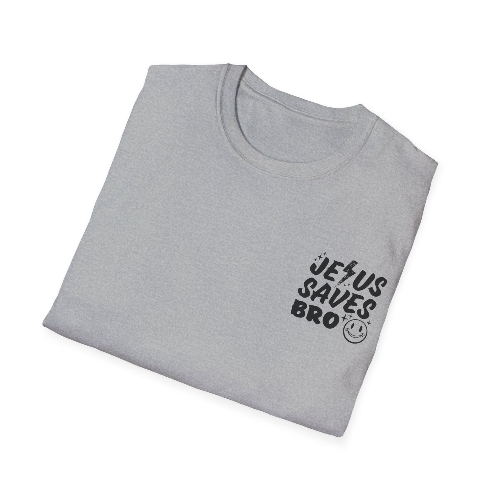 Jesus Saves Bro Front & Back Adult T-Shirt - Image 10