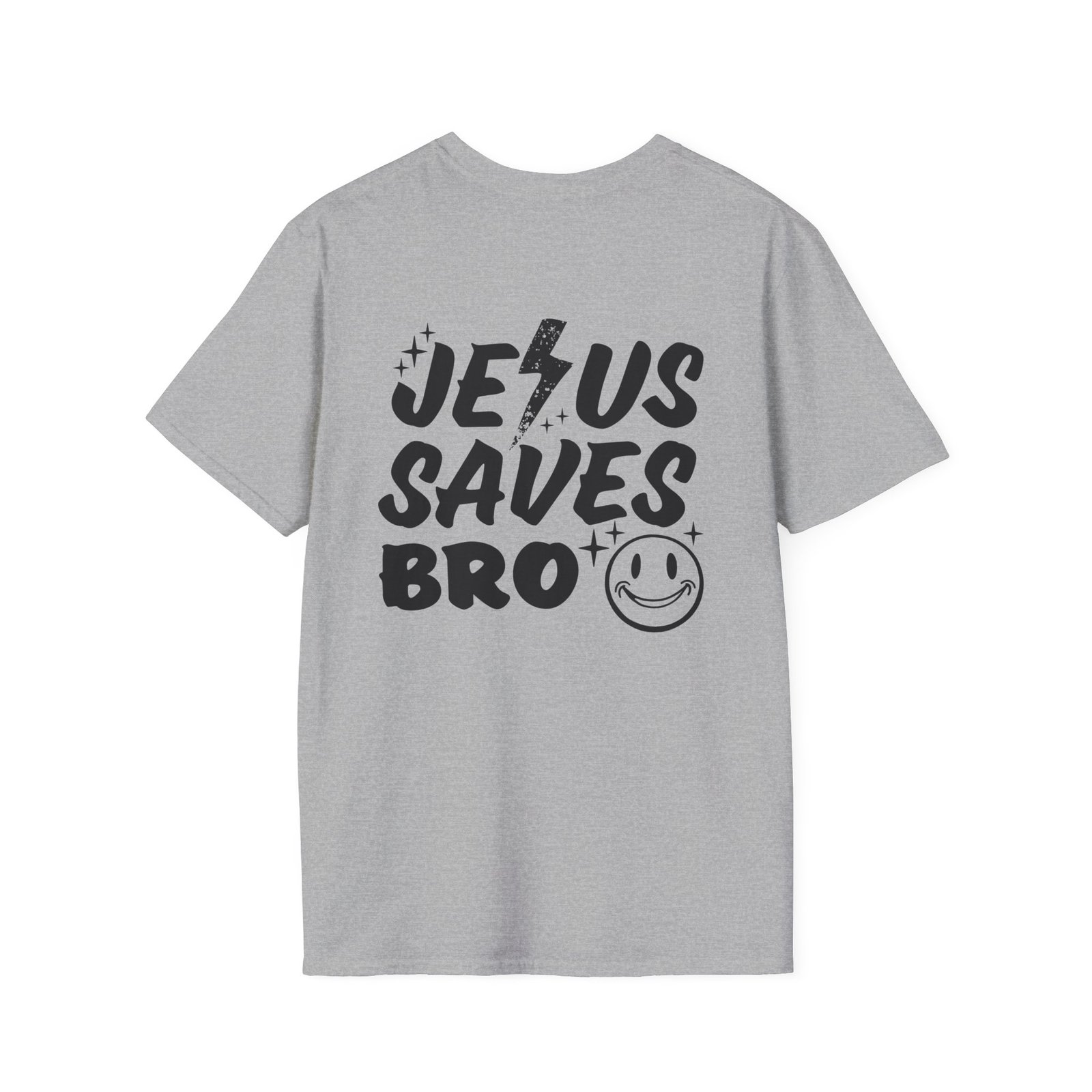 Jesus Saves Bro Front & Back Adult T-Shirt - Image 11