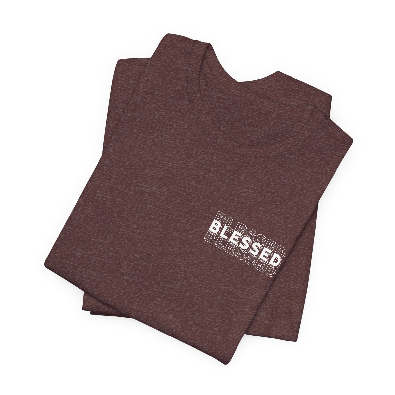 Blessed (John 1:16) Bold-Outline Front & Back T-shirt - Image 13
