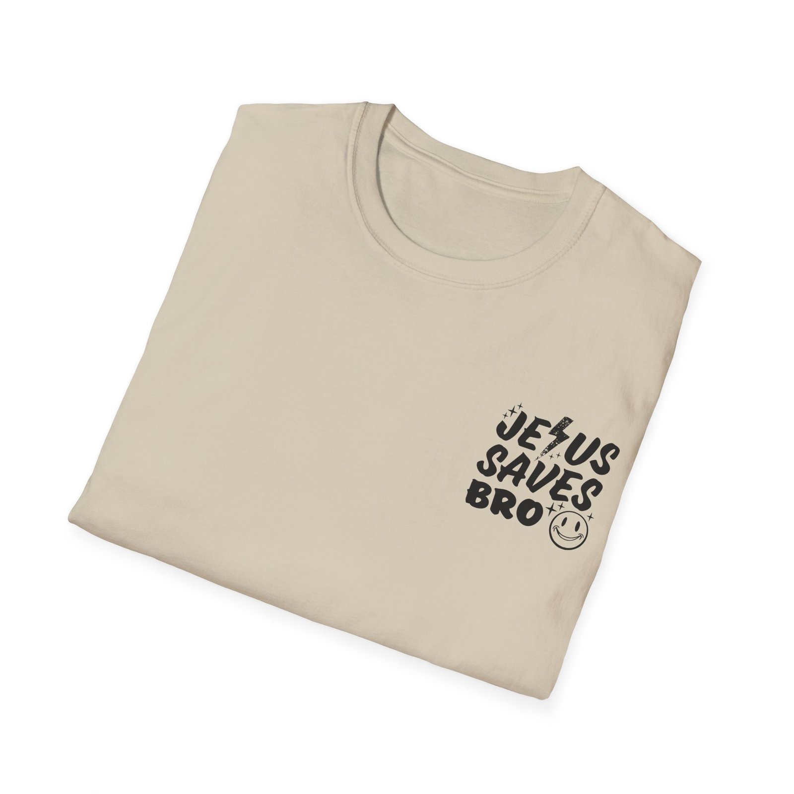 Jesus Saves Bro Front & Back Adult T-Shirt