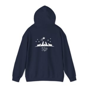 Oh Holy Night-Christmas-Nativity- Front & Back Hooded Sweatshirt