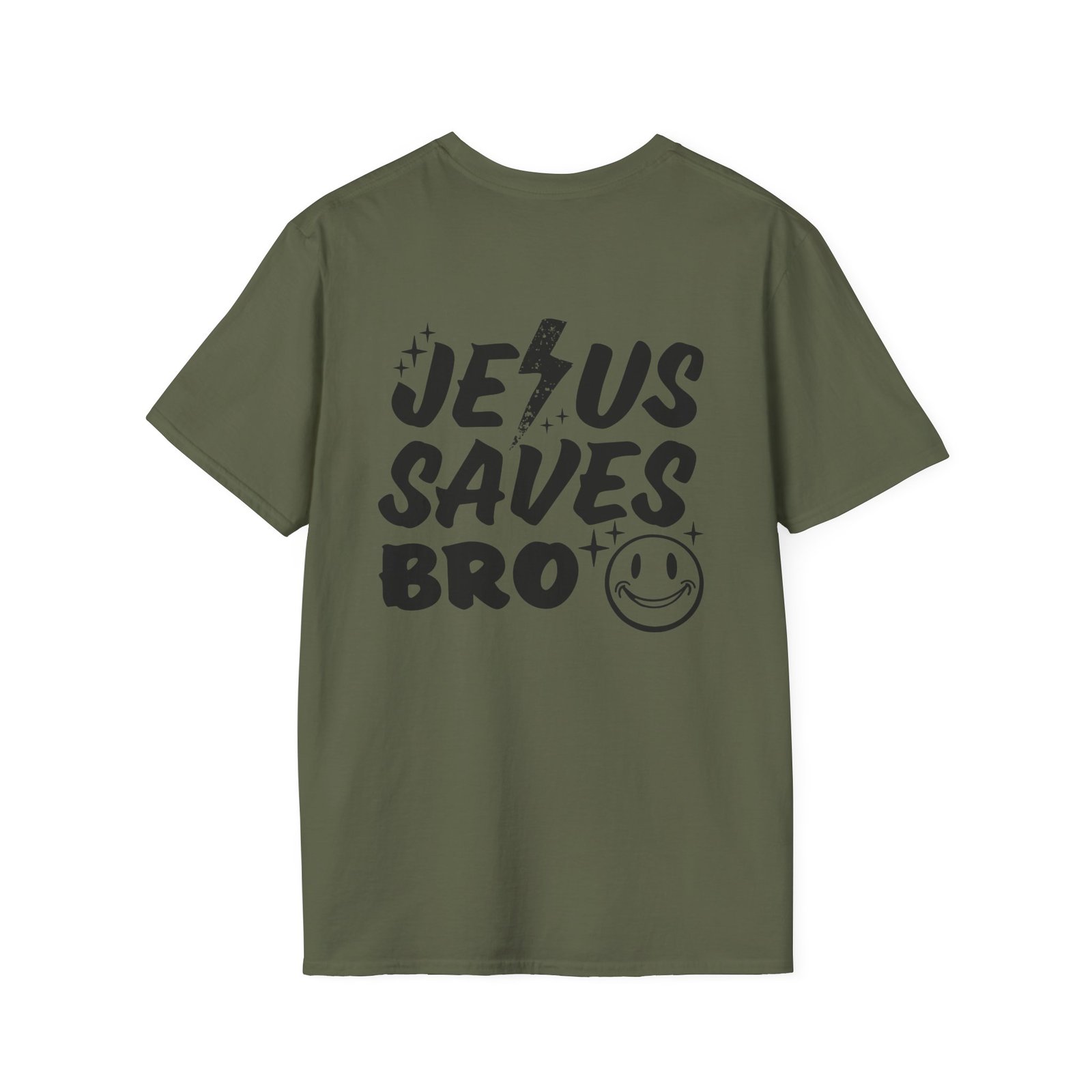 Jesus Saves Bro Front & Back Adult T-Shirt - Image 13
