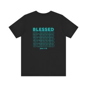 Blessed (John 1:16) Bold-Outline Front & Back T-shirt