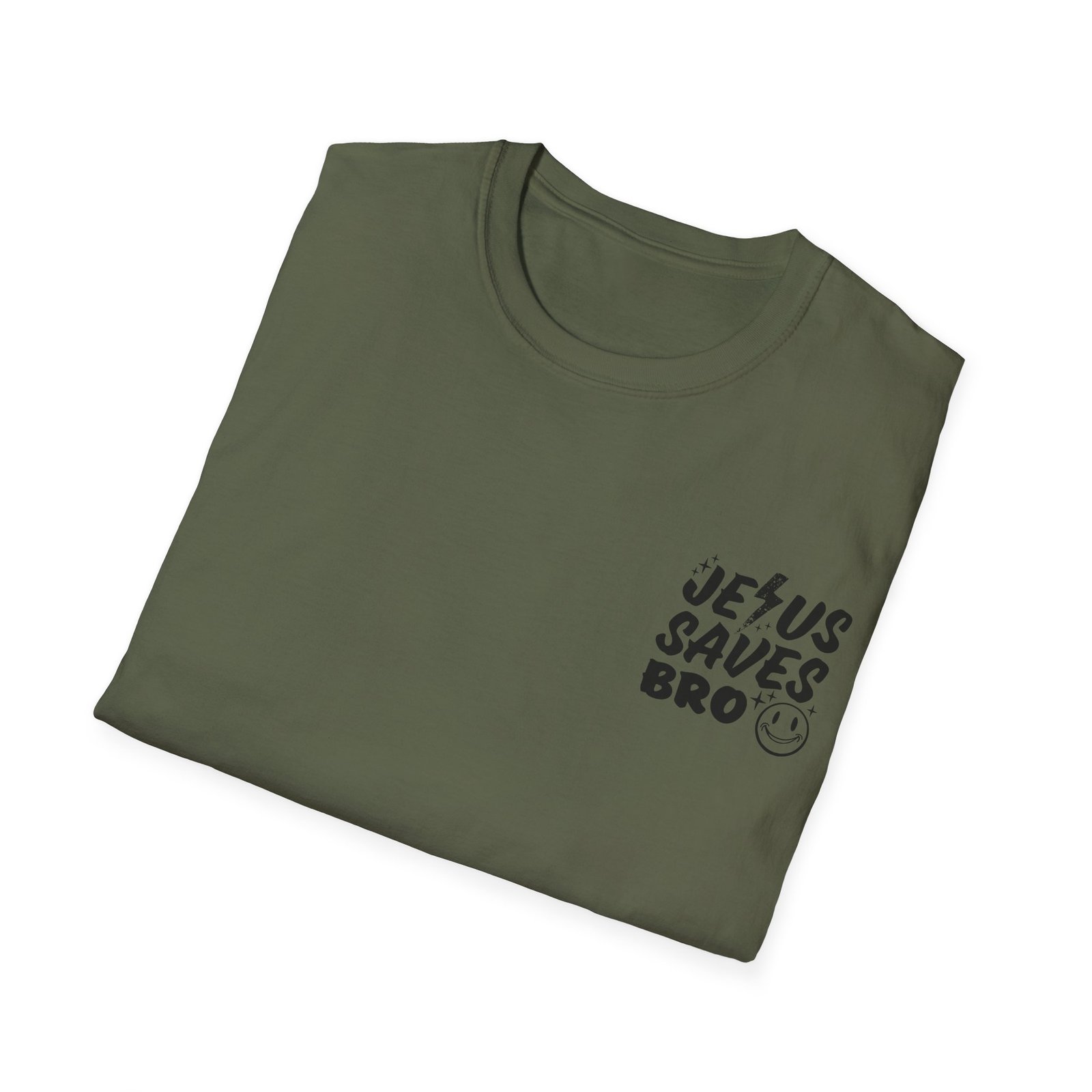 Jesus Saves Bro Front & Back Adult T-Shirt - Image 12
