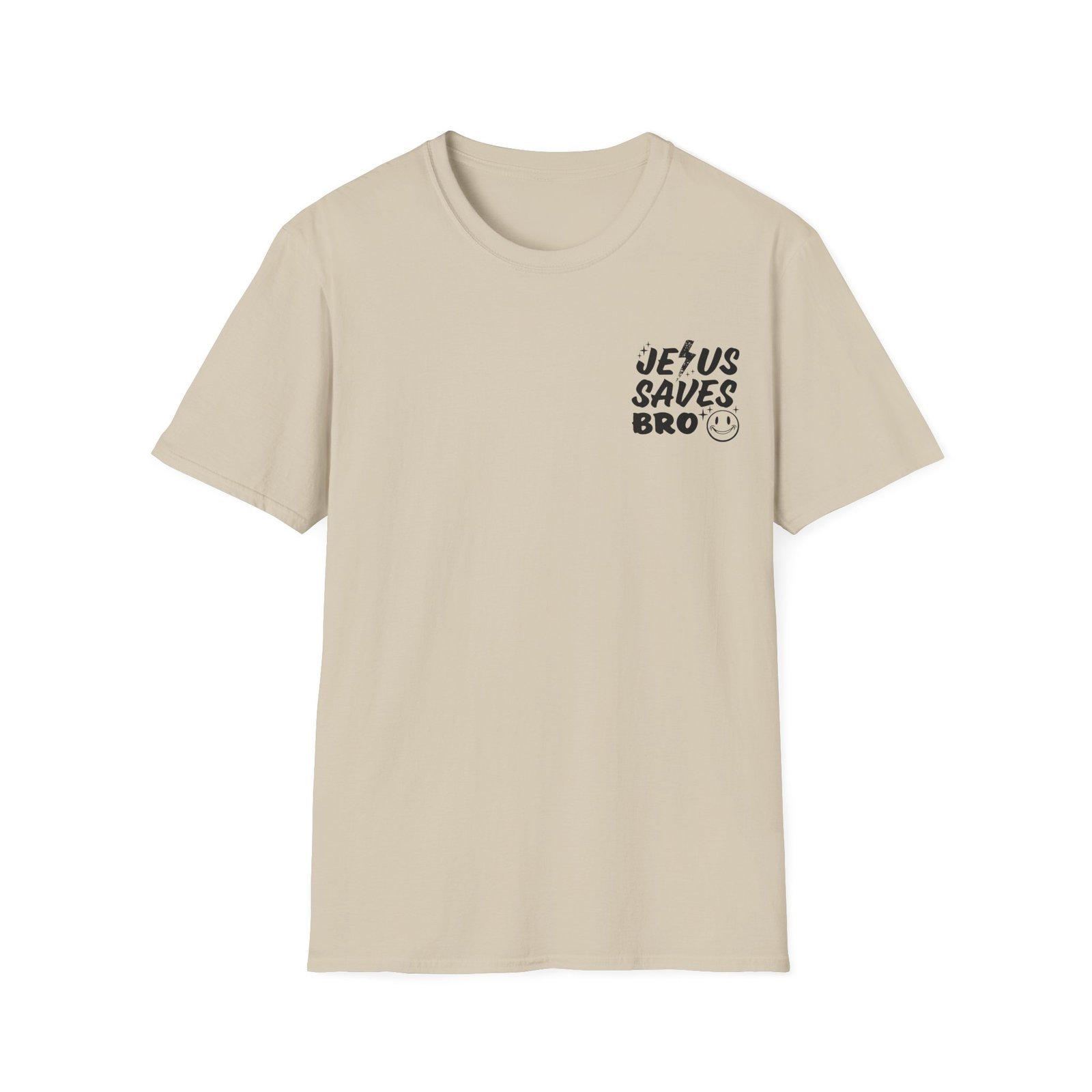 Jesus Saves Bro Front & Back Adult T-Shirt - Image 4