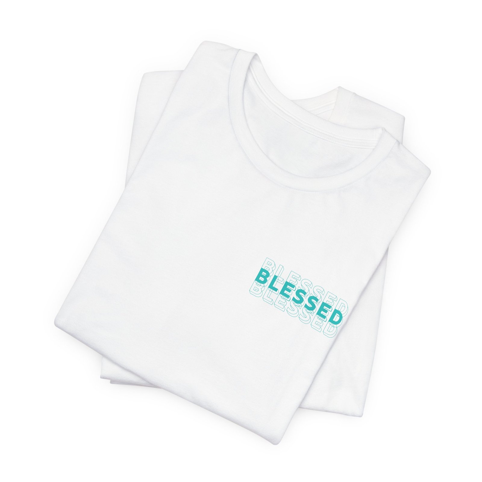 Blessed (John 1:16) Bold-Outline Front & Back T-shirt - Image 11