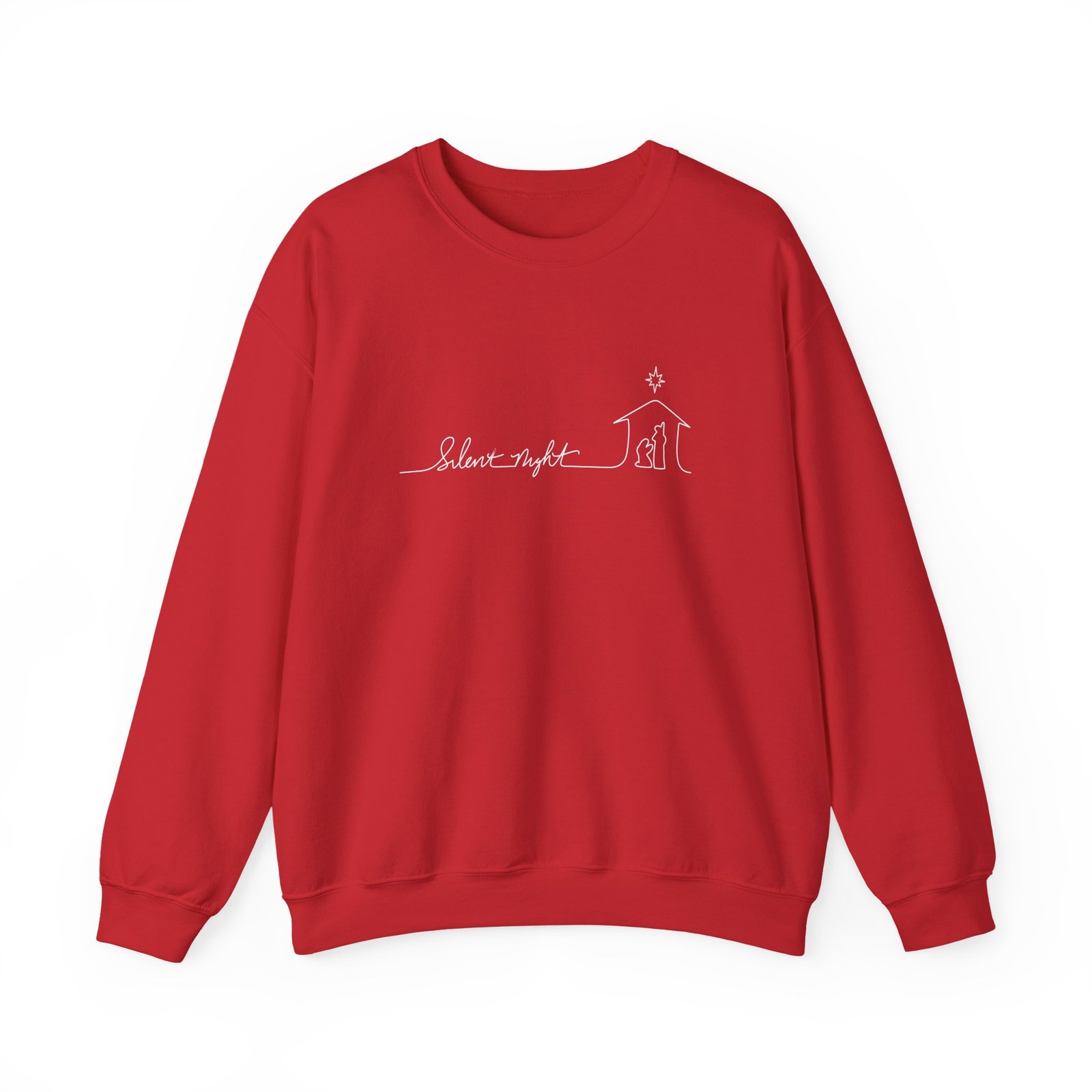 Silent Night Nativity (Christmas) Crewneck Sweatshirt