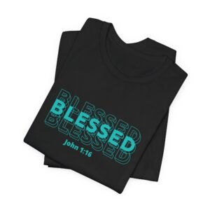Blessed (John 1:16) Bold-Outline T-shirt