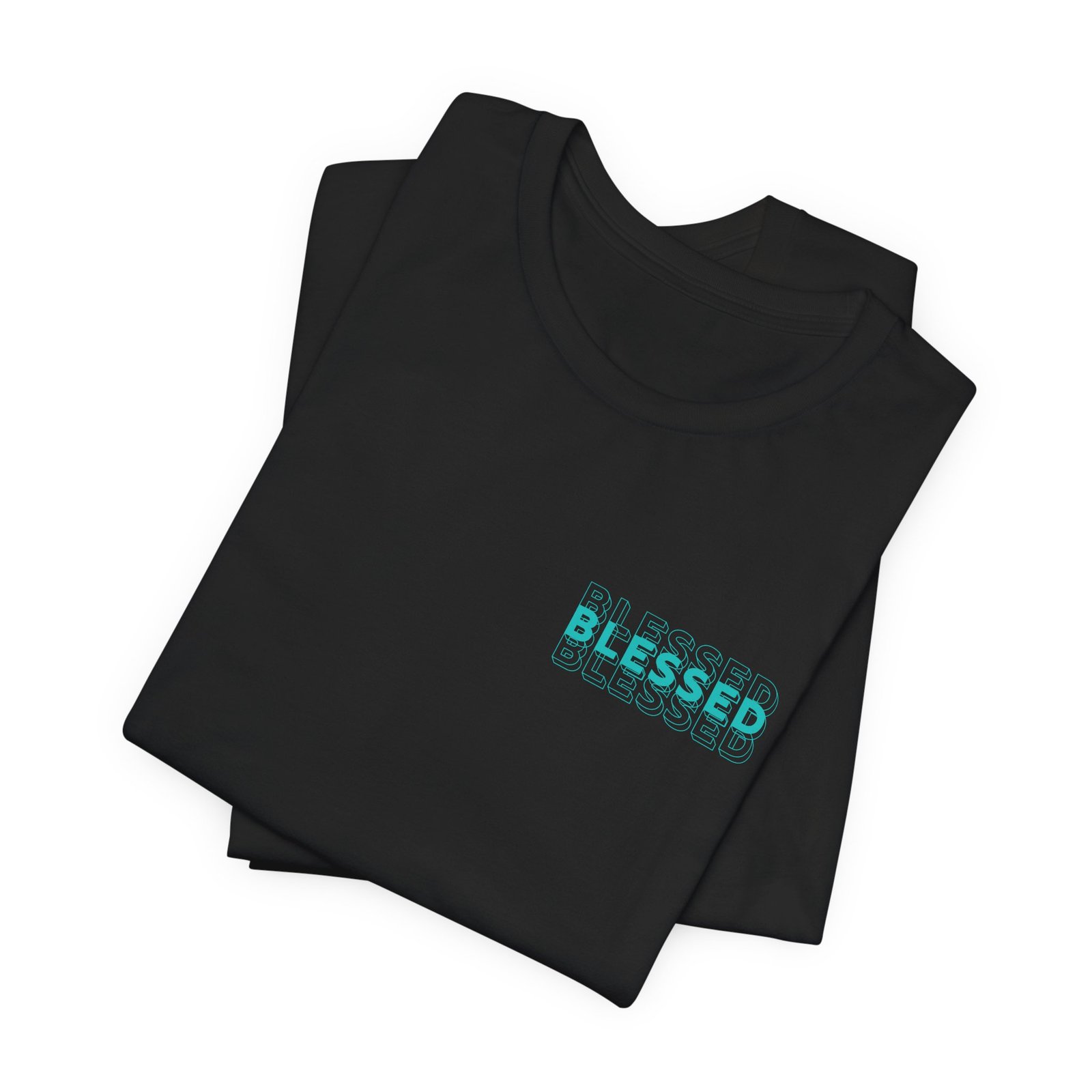 Blessed (John 1:16) Bold-Outline Front & Back T-shirt - Image 4