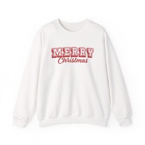 Merry Christmas Bold Outline Crewneck Sweatshirt