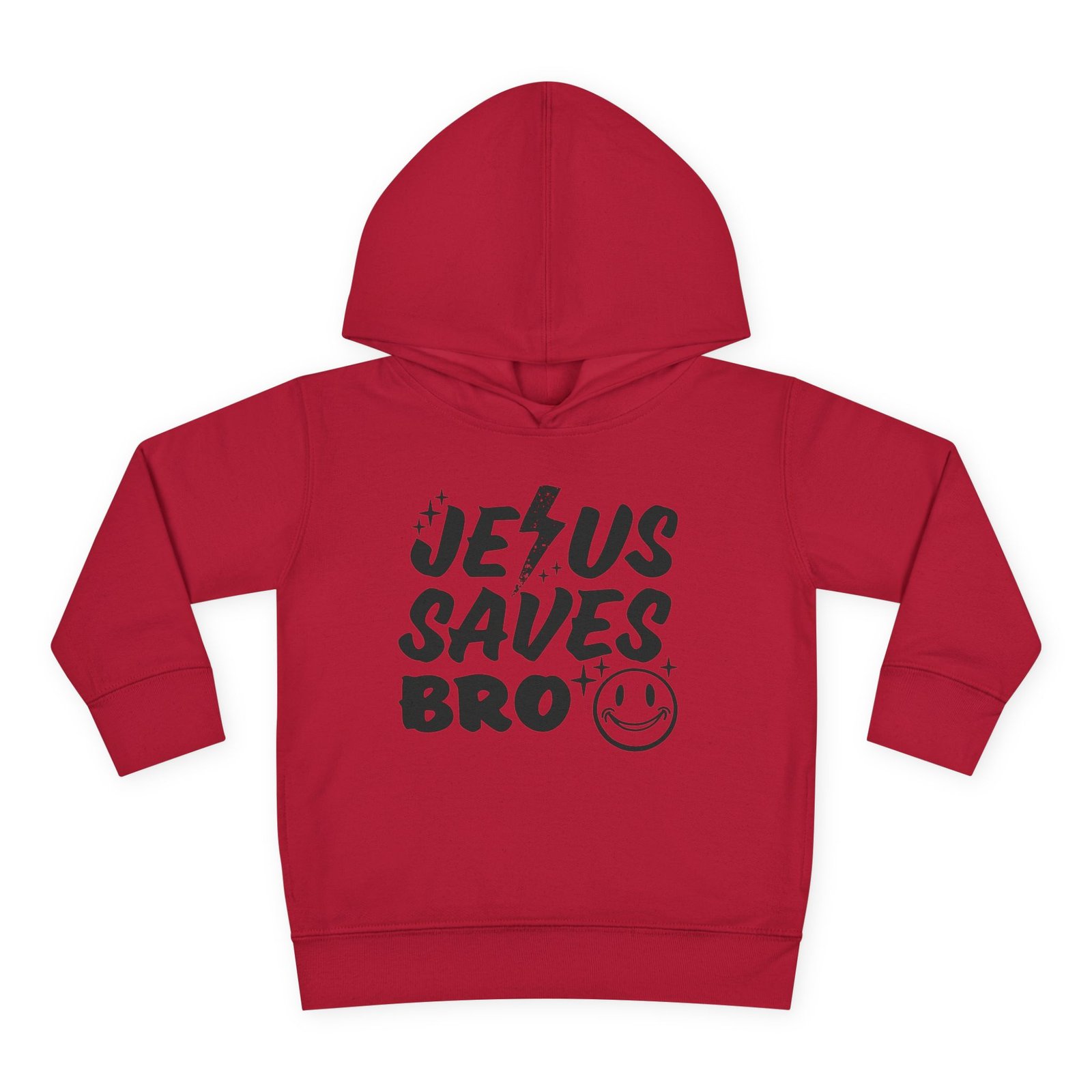 Jesus Saves Bro Toddler Pullover Fleece Hoodie - Image 7