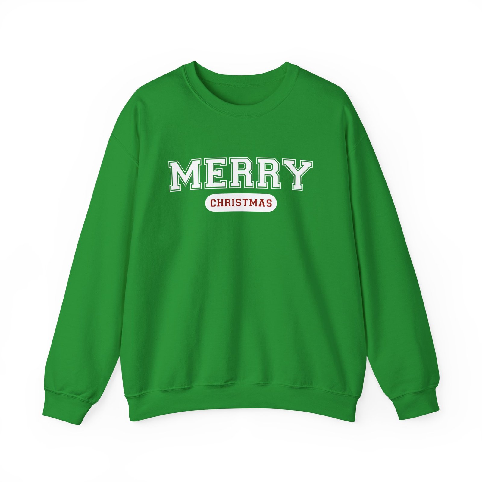 Merry Christmas Varsity Crewneck Sweatshirt - Image 5