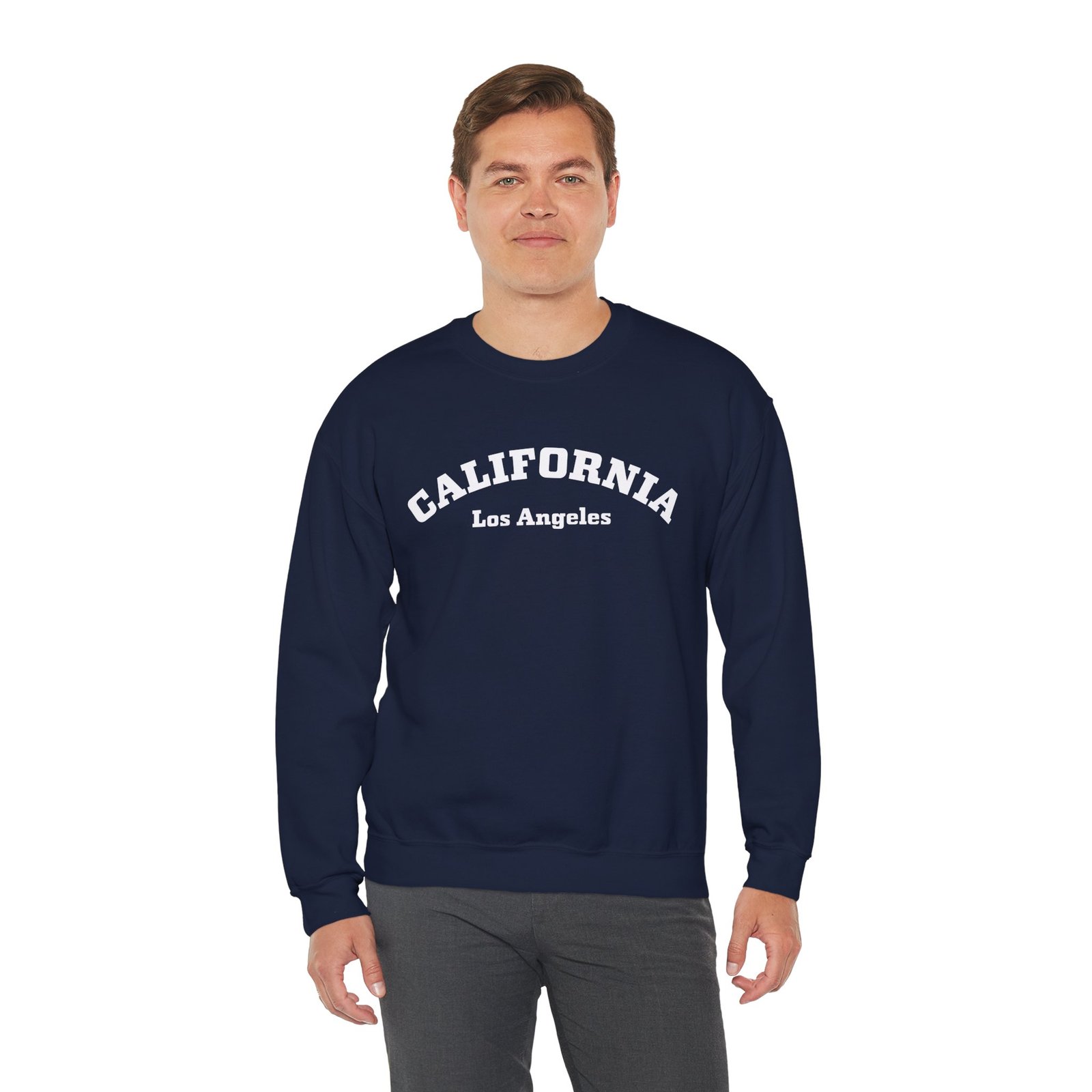 Los Angeles California Gildan Heavy Blend Crewneck Sweatshirt - Image 3