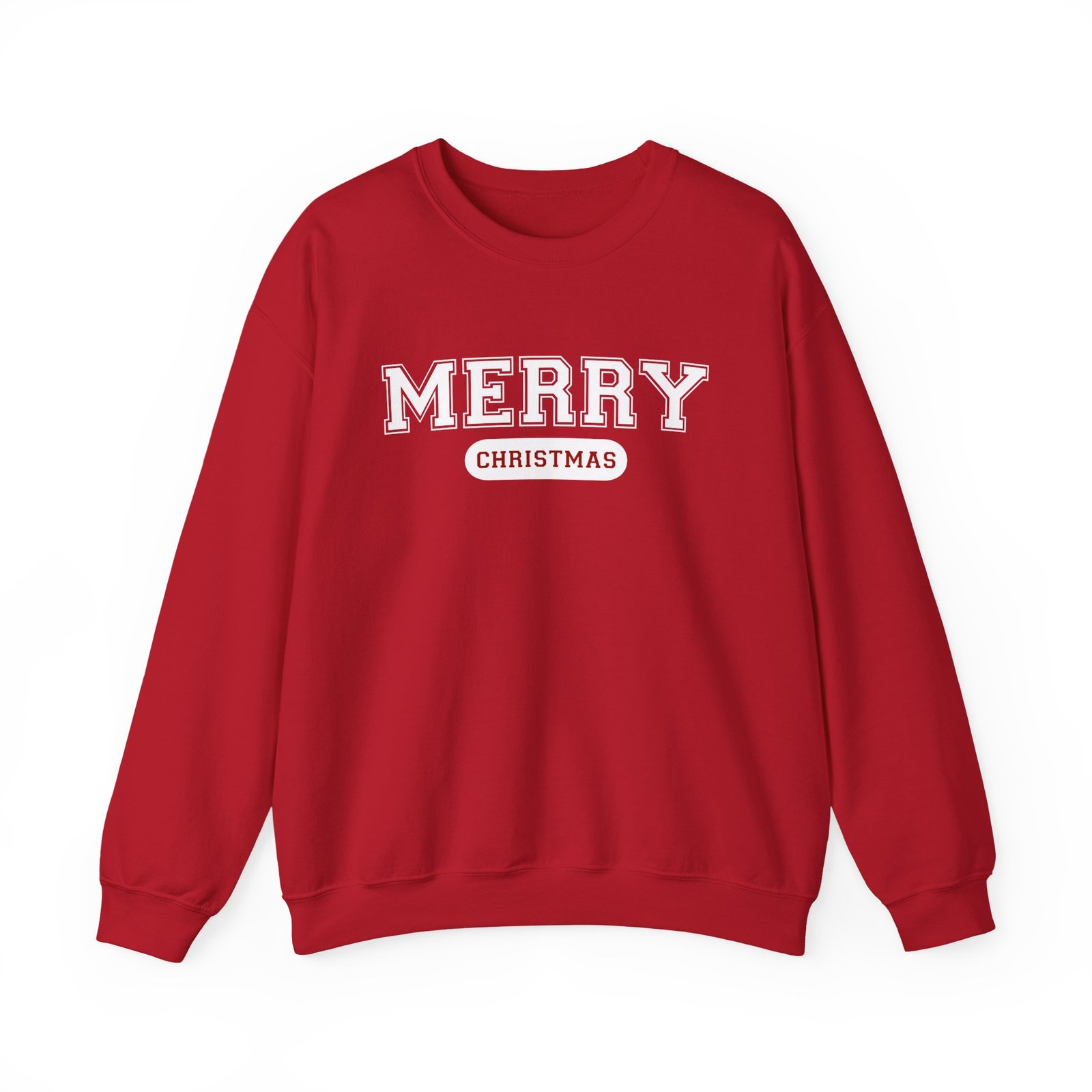 Merry Christmas Varsity Crewneck Sweatshirt