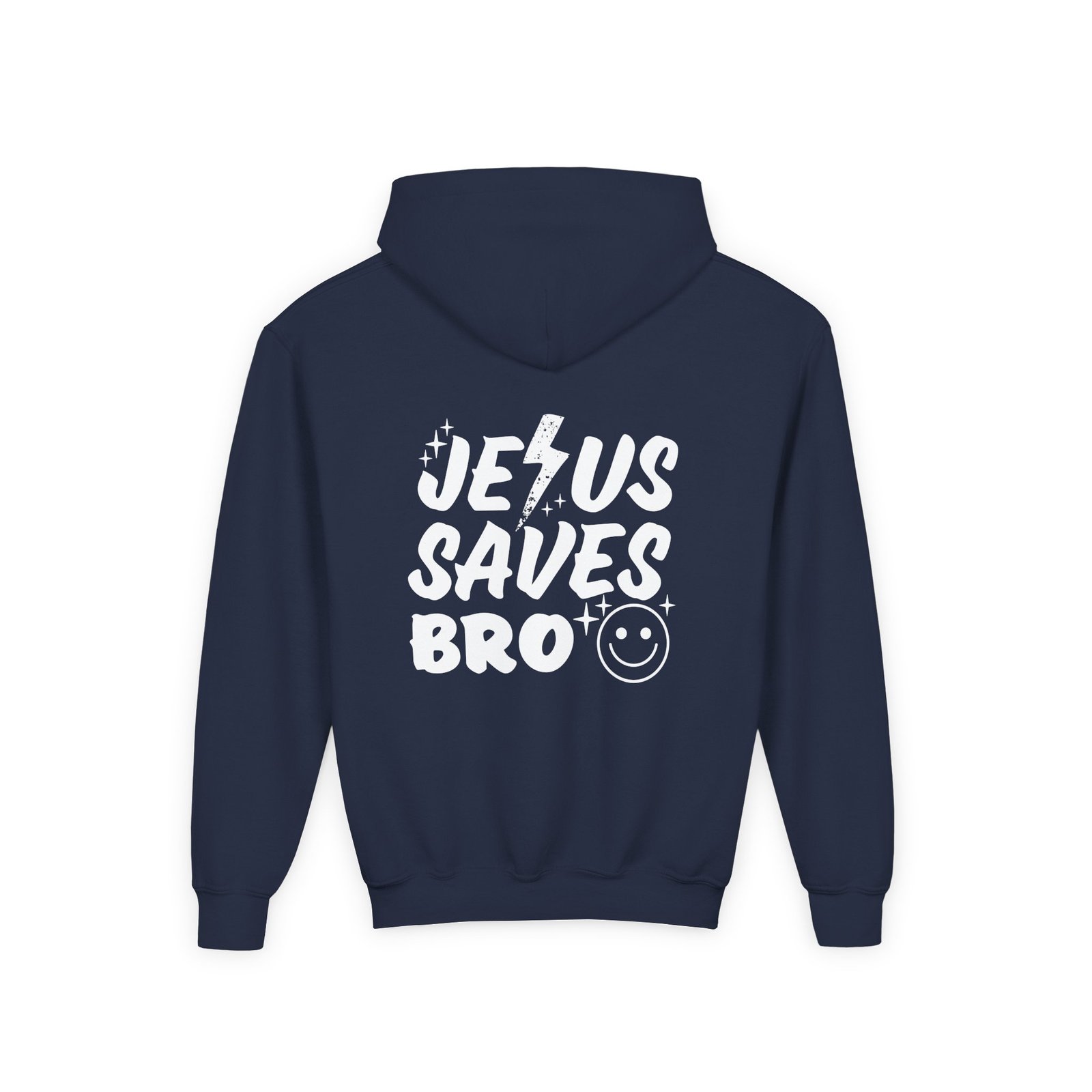 Jesus Saves Bro Youth Hoodie Sweatshirt - Image 11