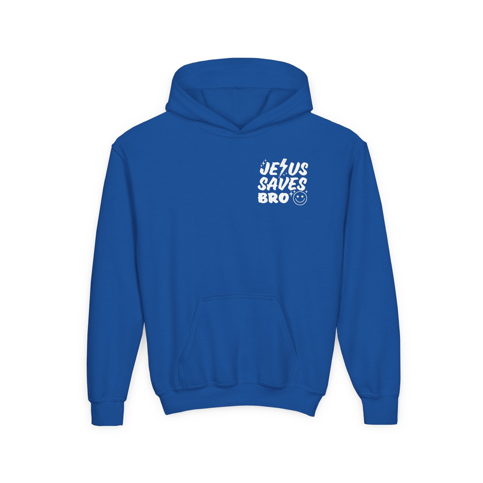 Jesus Saves Bro Youth Hoodie Sweatshirt - Image 8