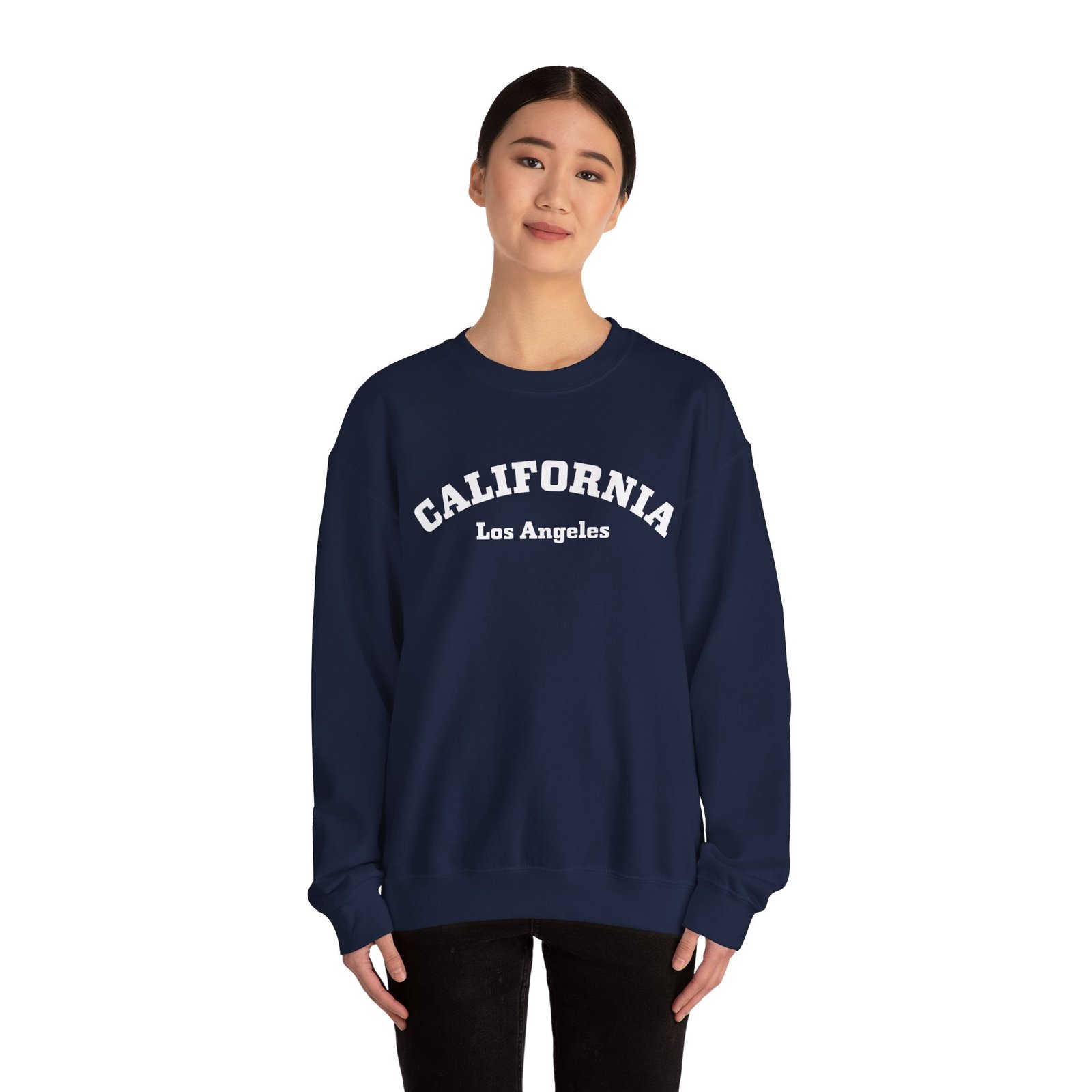 Los Angeles California Gildan Heavy Blend Crewneck Sweatshirt - Image 2