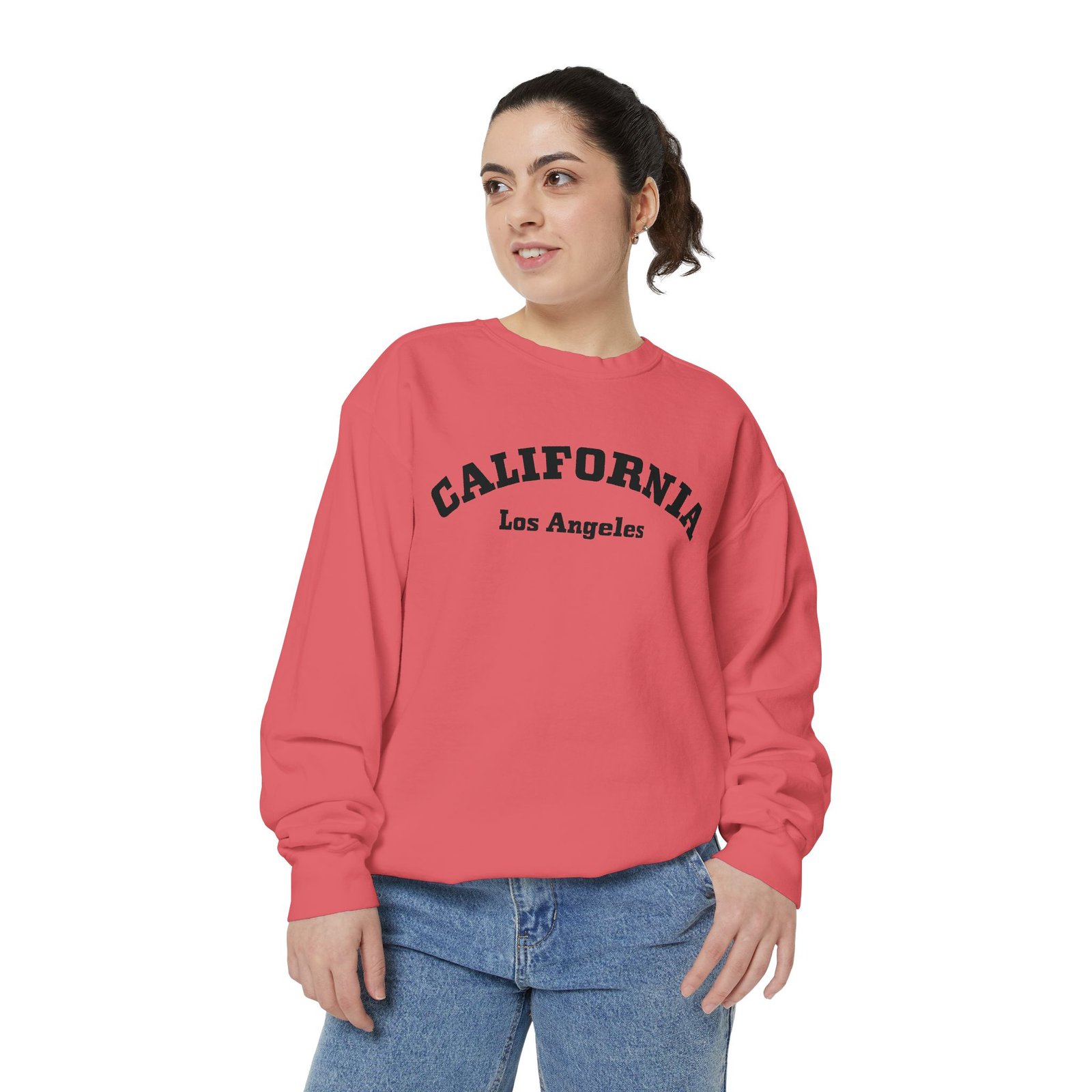 Los Angeles California Comfort Colors Midweight Crewneck Sweatshirt - Image 5