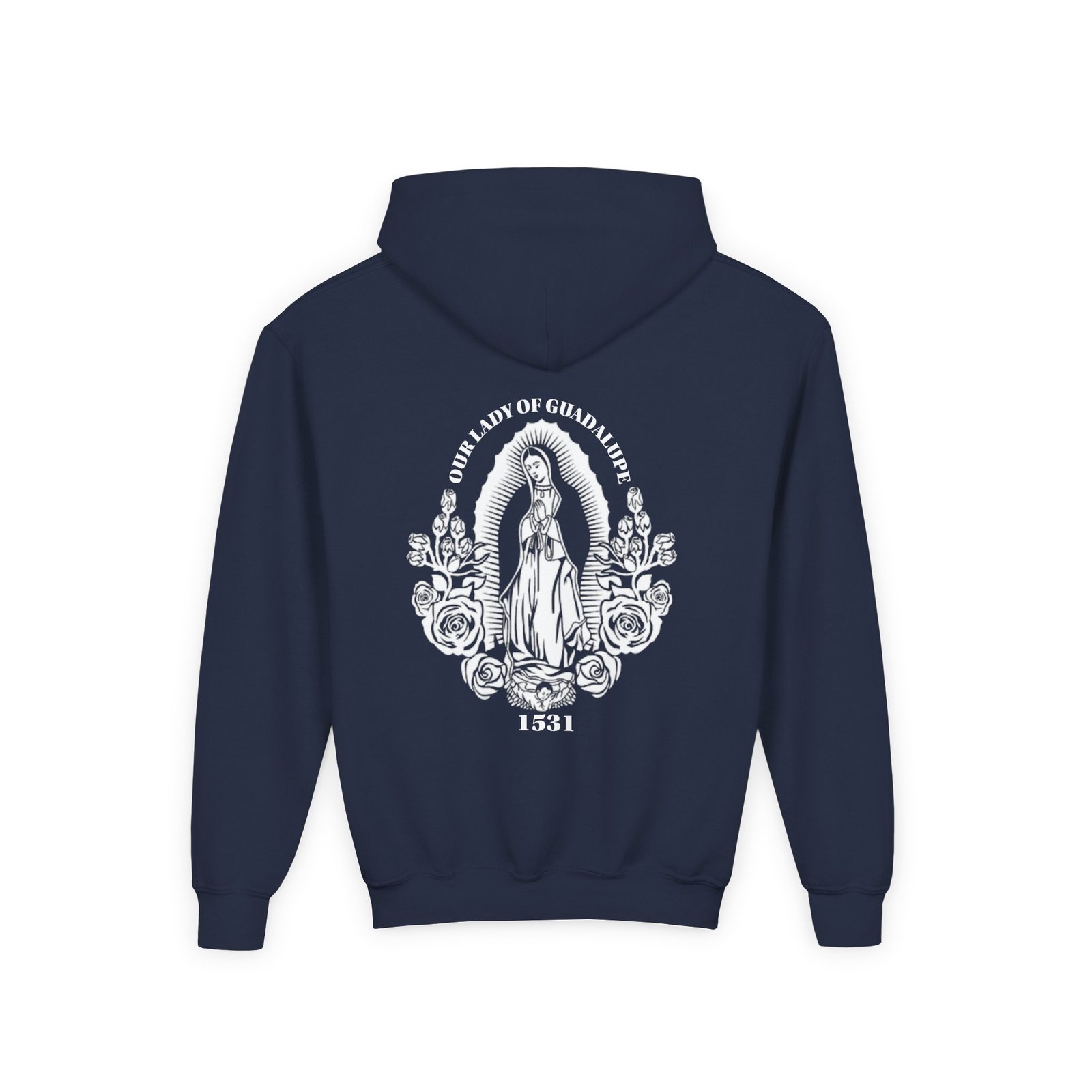 Our Lady of Guadalupe Youth Hoodie Sweatshirt - Image 11